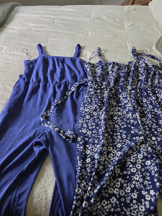 Maurices Pants - Maurices Royal Blue Solid & Floral Jumpsuits